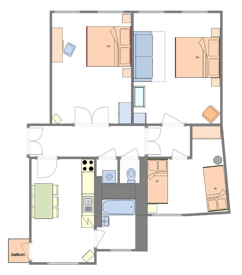 For Celebrations Spacious 3bdr With Balcony Appartement Prague